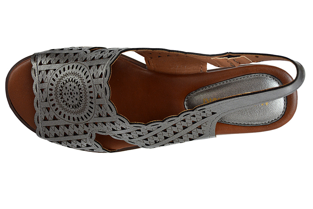 Sandały M. Daszyński MR1838-21 srebrne