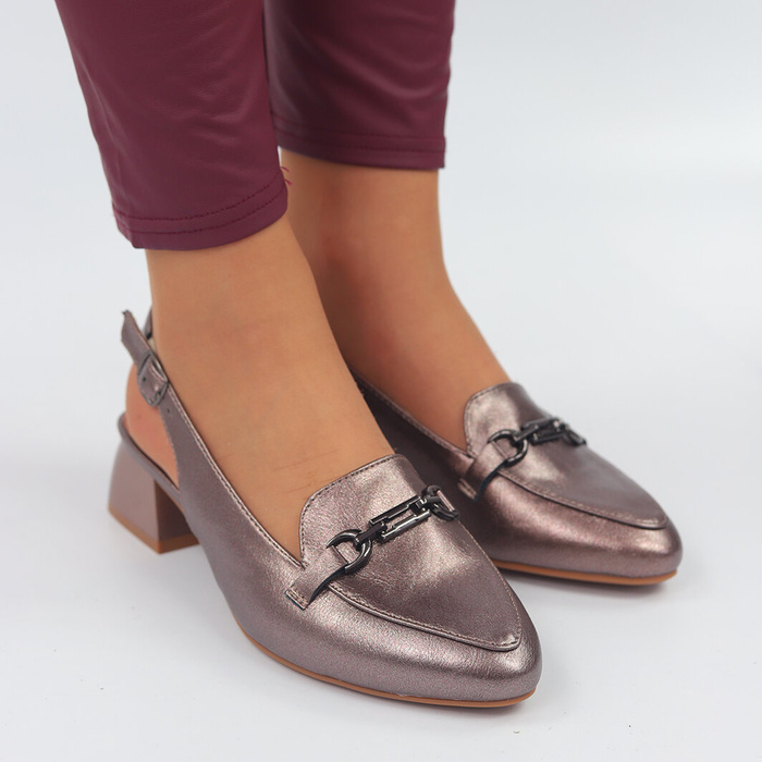 Човники з відкритою п'ятою кольору міді M. Daszyński