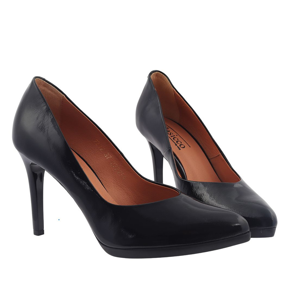 Чорні лаковані туфлі Clasicco 