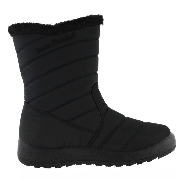 Жіночі чорні водонепроникні зимові черевики на блискавці