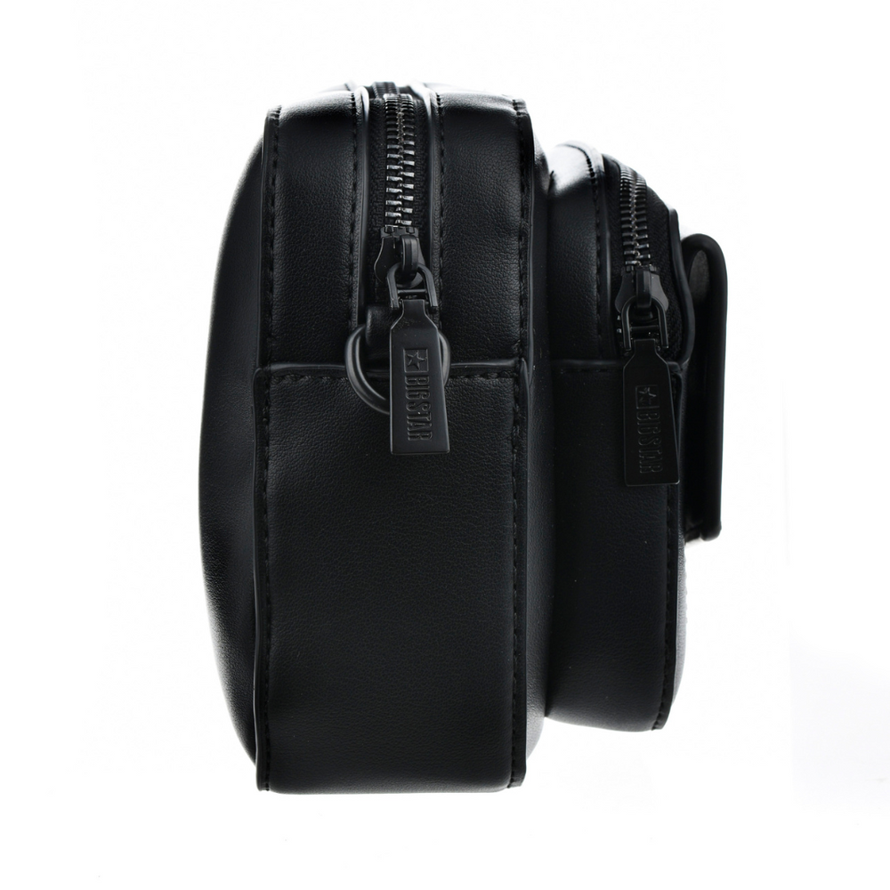 Маленька чорна сумка з відділеннями та ремінцем Big Star