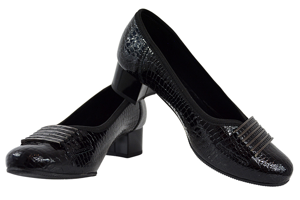 Чорні туфлі на високих підборах KOSTEX 2205 D3525