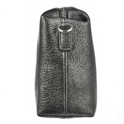 Маленька срібляста сумка-почтальон з широким ремінцем Big Star