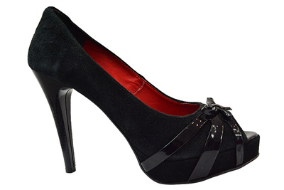 Czółenka Lewski 2037 czarne