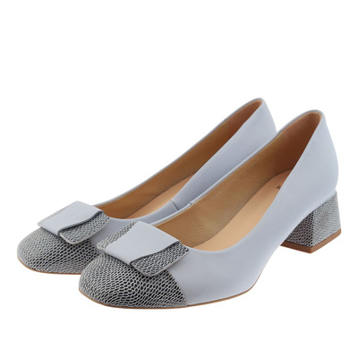 Сірі шкіряні човники Kordel