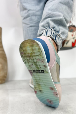 Sneakersy damskie wielokolorowe zamszowe Big Star