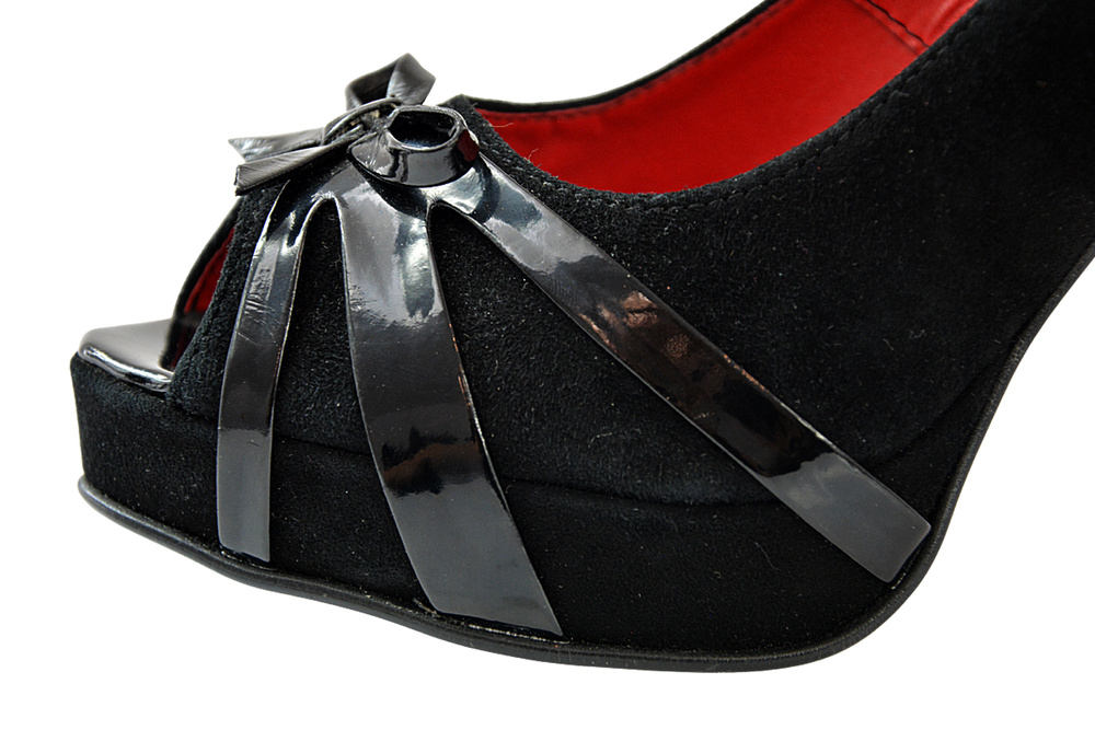 Czółenka Lewski 2037 czarne