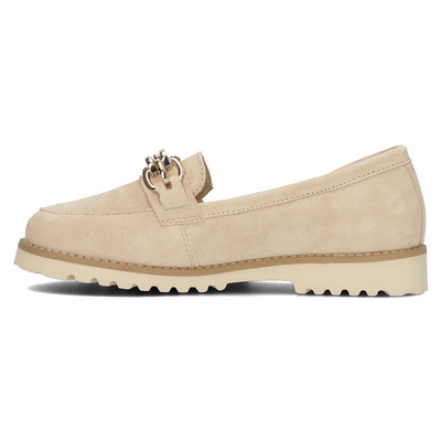 Елегантні бежеві шкіряні лорди з декором Filippo