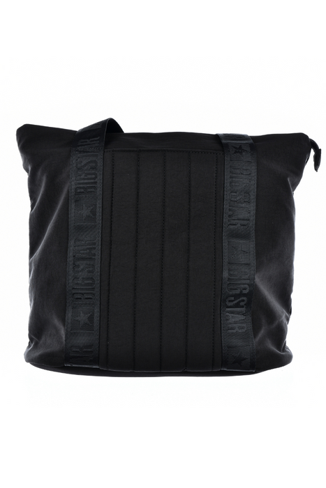 Torebka damska czarna z podwójnym uchwytem i paskiem Big Star