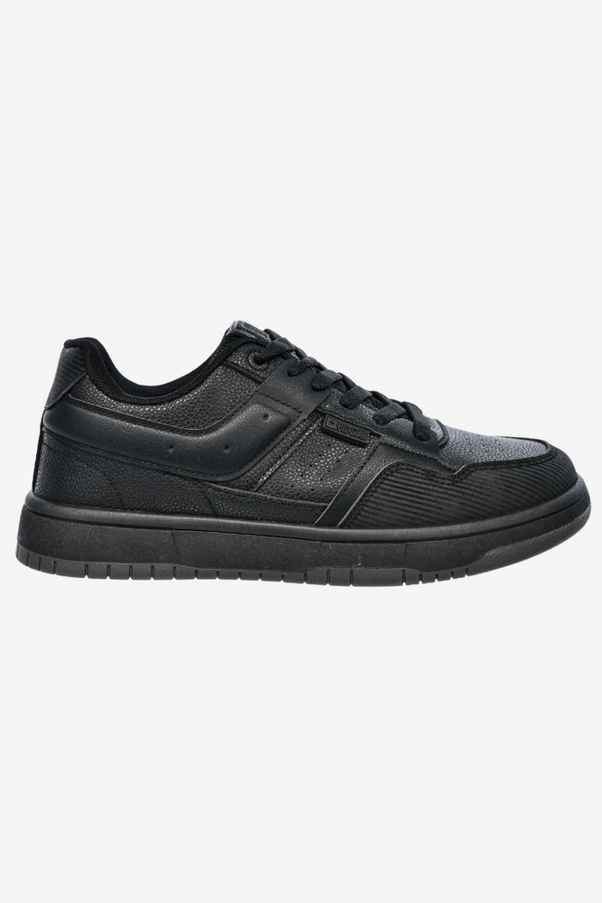 Sneakersy męskie czarne z ekoskóry na grubszej podeszwie Big Star