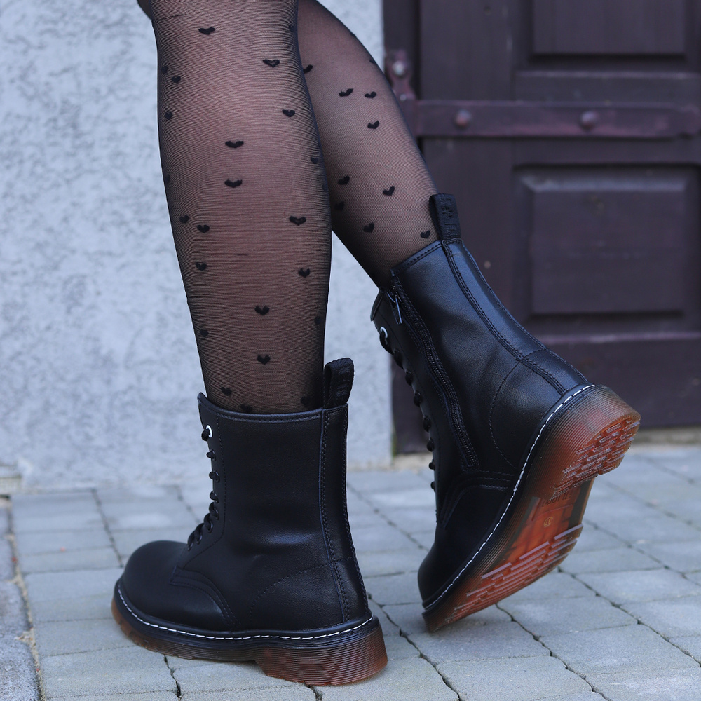 Чорні шкіряні черевики Filippo