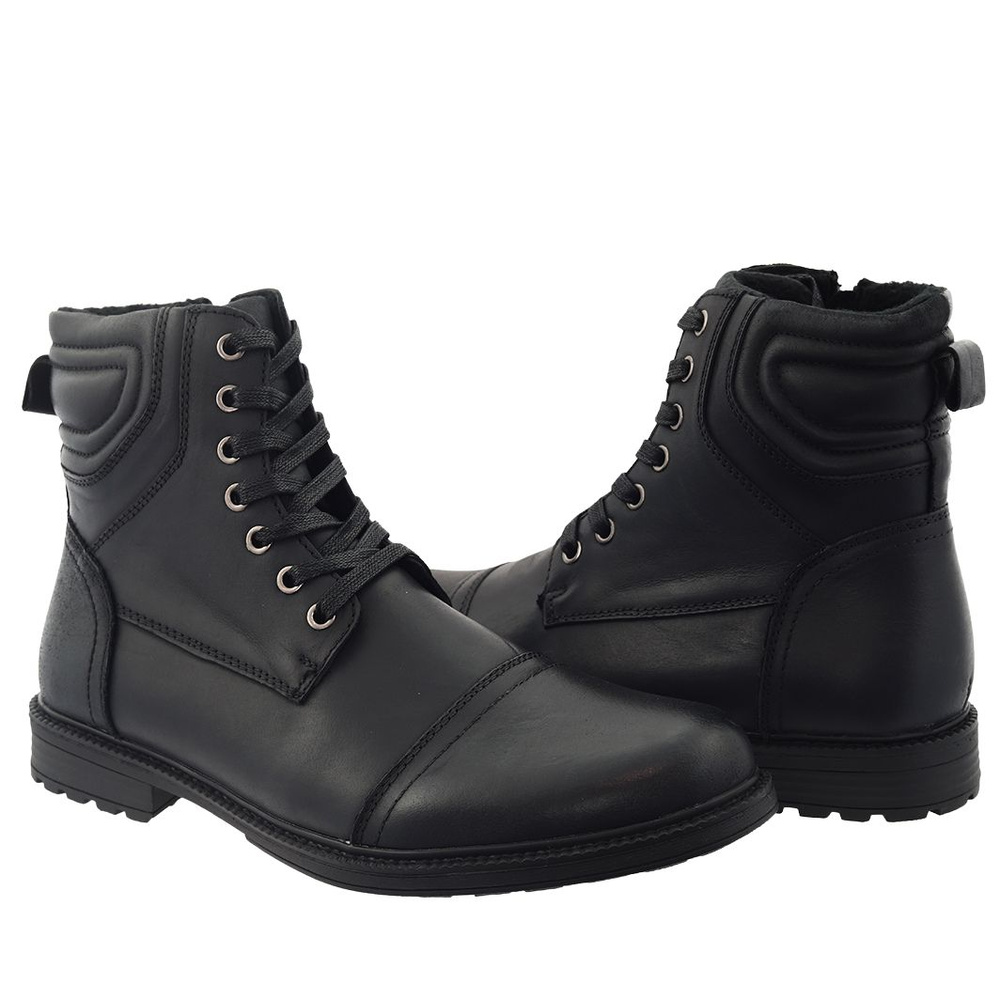 Чорні чоловічі шкіряні чоботи T. Sokolski