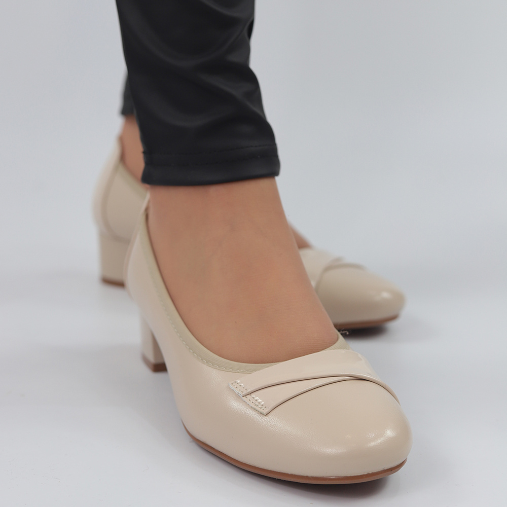 Бежеві човники з блоком Potocki 