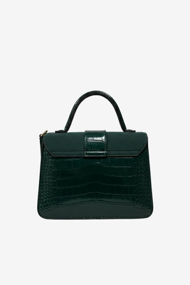 Жіноча чорна сумочка з подвійною ручкою і ремінцем Big Star