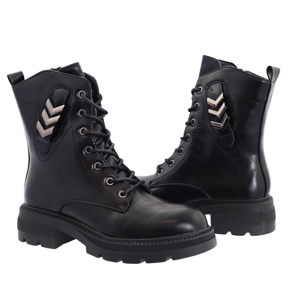 Botki damskie trapery ocieplane za kostkę M. Daszyński 