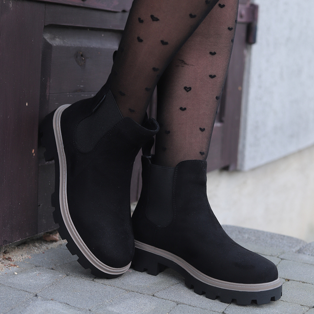 Чорні замшеві черевики челсі Big Star