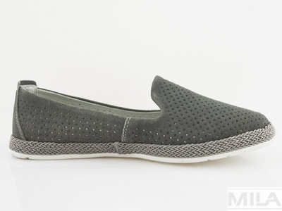 Зручні сірі лофери Filippo DP081/19