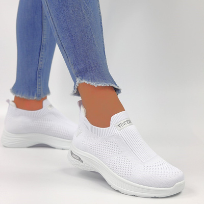 Białe sportowe buty damskie Vinceza