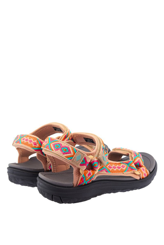 Sandały damskie multicolor sportowe na rzep