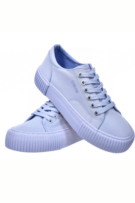 Модні сині кросівки на шнурівці на платформі Big Star