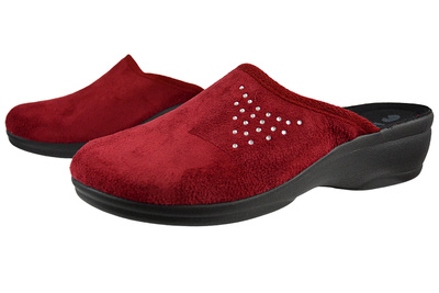 Obuwie domowe damskie INBLU BJ000119 bordowe