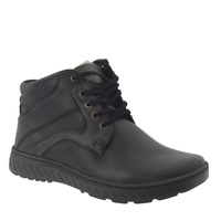 Trzewiki skórzane męskie zimowe brązowe Joker | ButyMila.pl