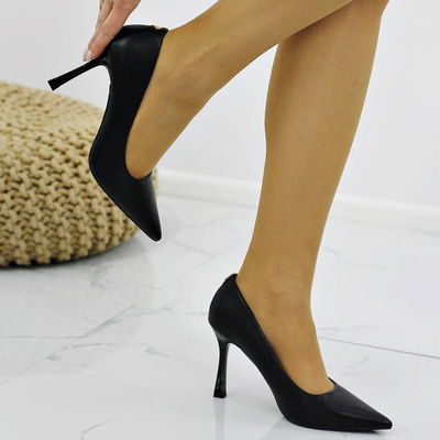 Eleganckie szpilki damskie w kolorze czarnym Vinceza