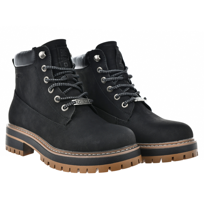 Чорні жіночі утеплені чоботи Big Star