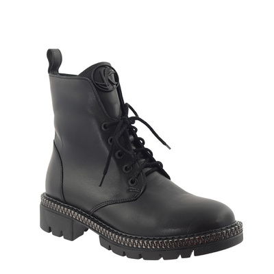 Високі шкіряні чоботи Kordel чорні 