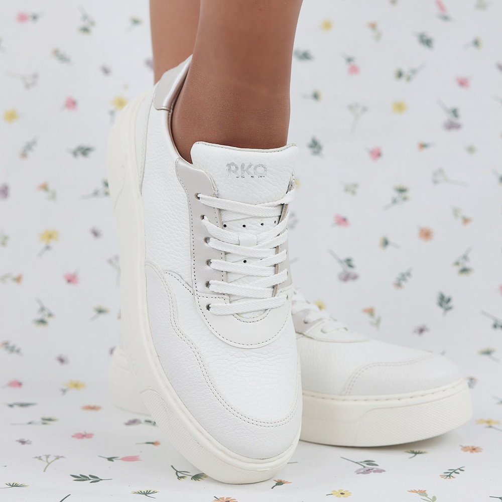 Półbuty skórzane białe 0RRS6_X__6THF Ryłko