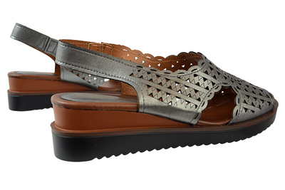 Sandały M. Daszyński MR1838-21 srebrne