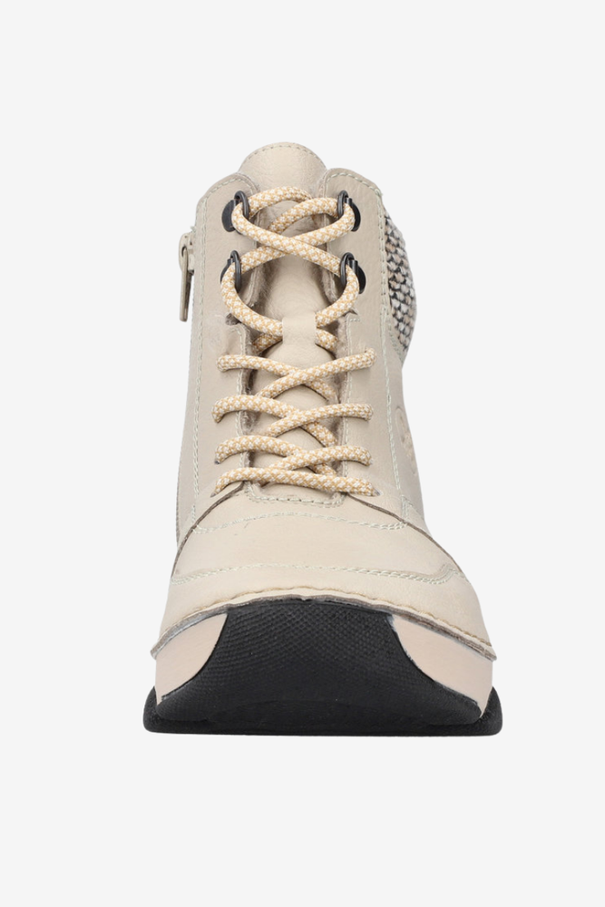 Ботильйони RIEKER Z9583-00, чорні, з оборками