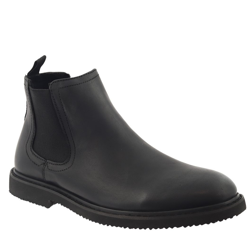 Чорні чоловічі шкіряні ботильйони T. Sokolski