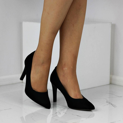 Skórzane szpilki na wysokim obcasie Darex