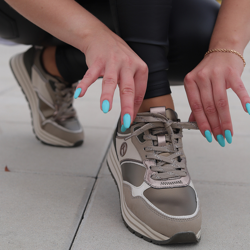 Buty sportowe damskie olive comb Tamaris