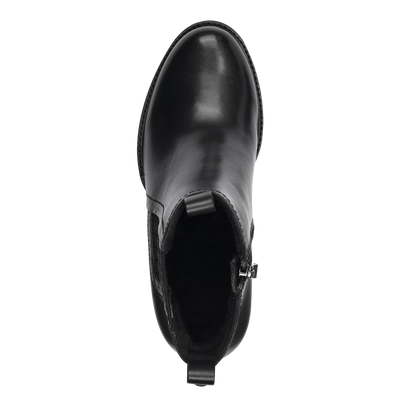 Чорні високі шкіряні черевики Marco Tozzi