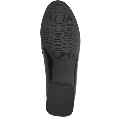 Жіночі шкіряні сліпони на високих підборах Lords, чорні Marco Tozzi