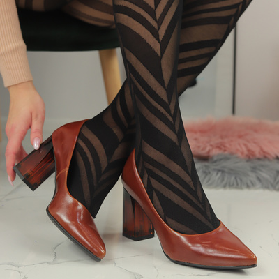 Коричневі туфлі на шпильці Clasicco 