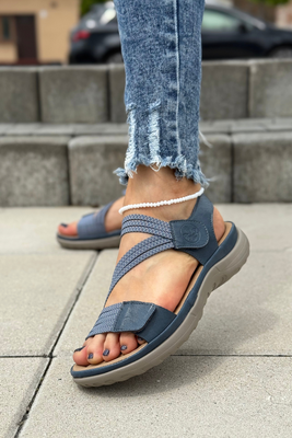 Sandały Rieker 64870-14 granatowe