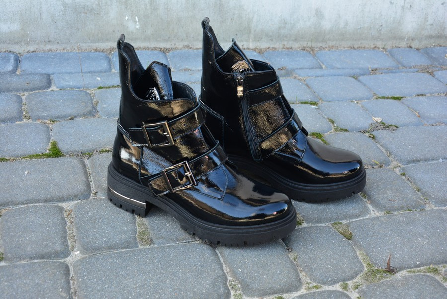 Trapery LEMAR 60310 czarne lakierowane