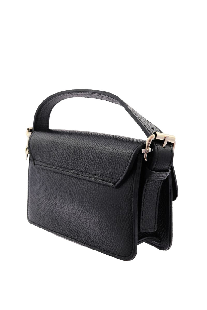 Mała stylowa torebka na łańcuszku ze skóry licowej Ryłko