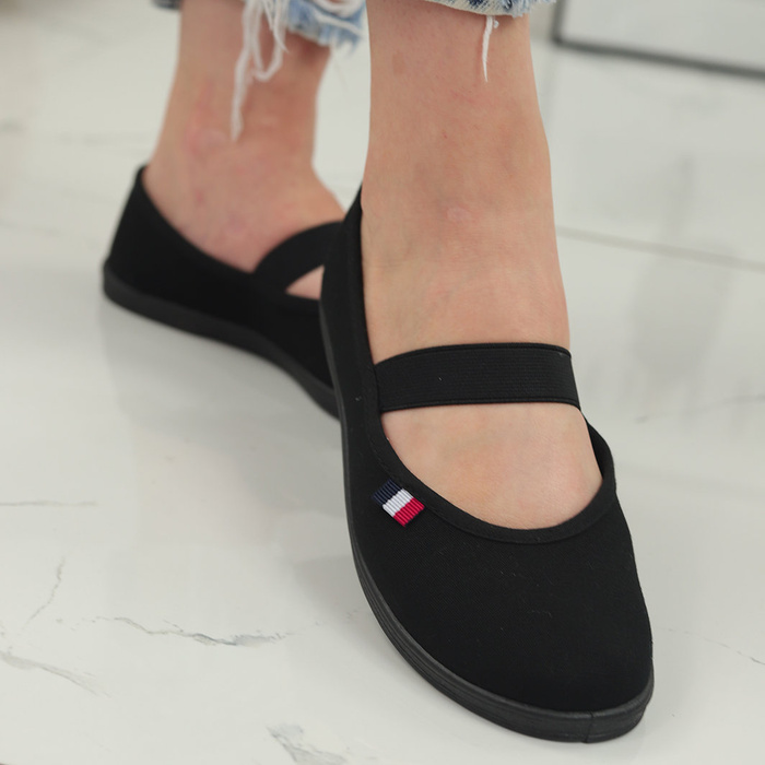 Czeszki damskie czarne na gumce