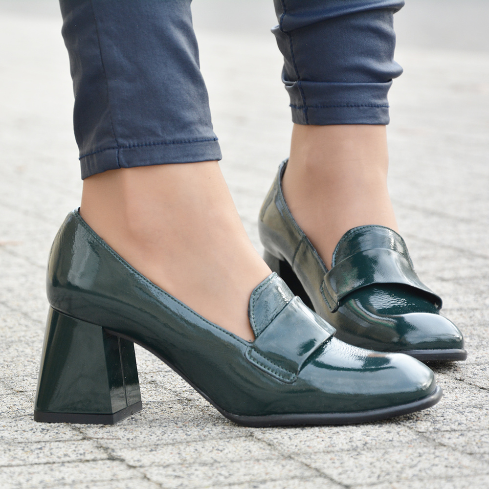 Шкіряне взуття Арка 6321 зелене