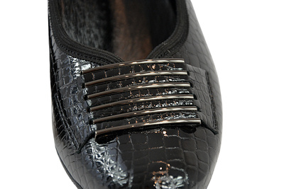 Półbuty KOSTEX 2205 D3525 czarne na obcasie