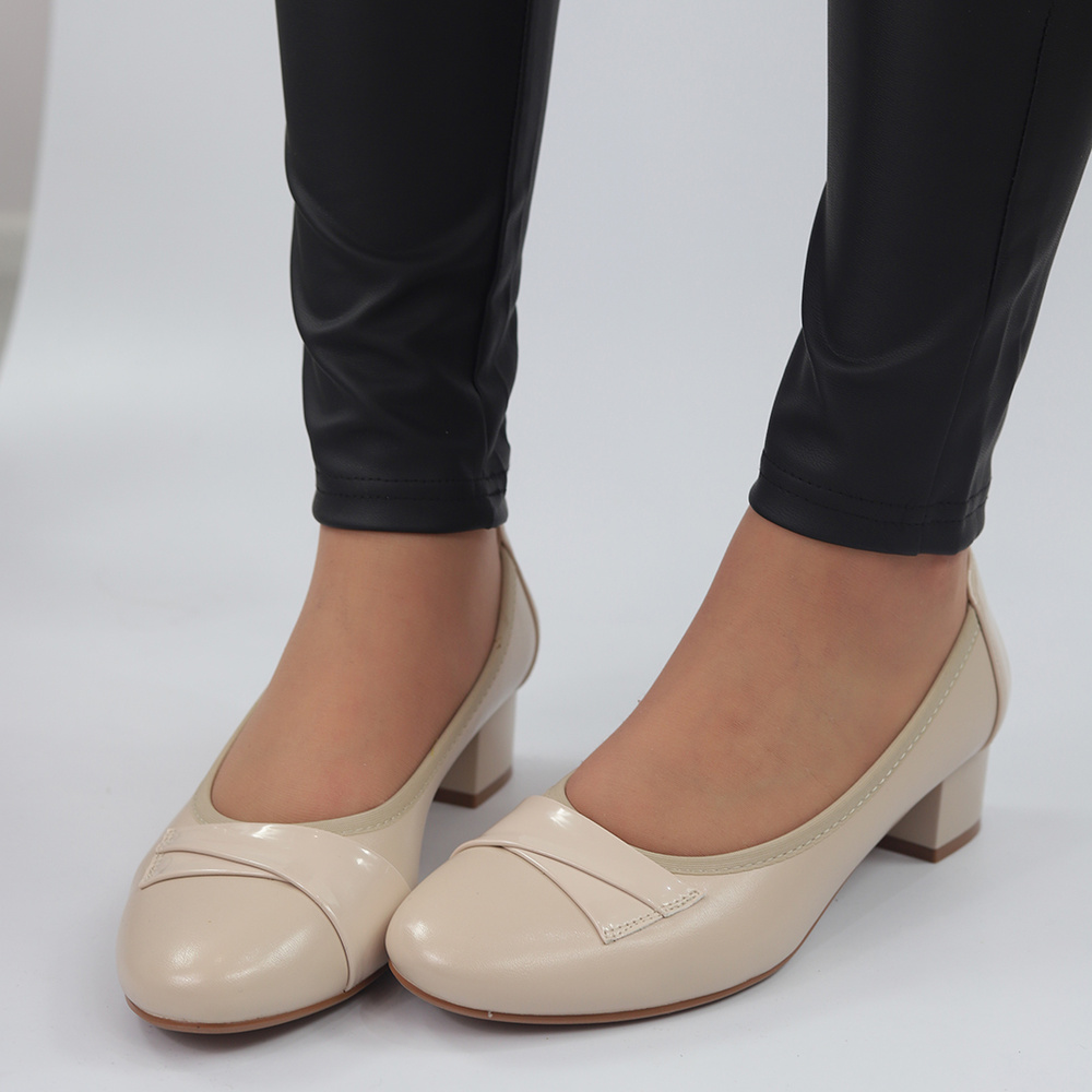 Бежеві човники з блоком Potocki 