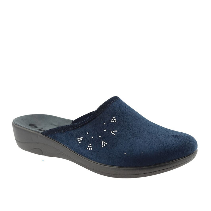 Жіночі домашні тапочки 5D000028 темно-сині Inblu