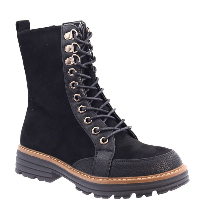 Чорні утеплені високі чоботи M. Daszyński