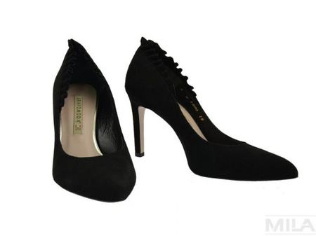 Szpilki BRAVO MODA z falbanką 1600