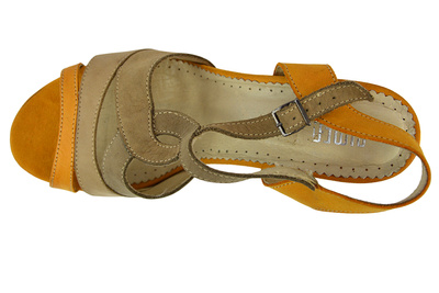 Босоніжки Simen 6554 бежево-жовті