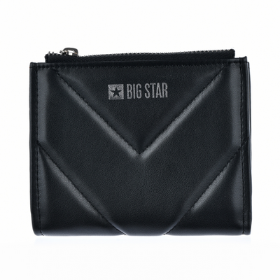 Mały czarny portfel damski Big Star